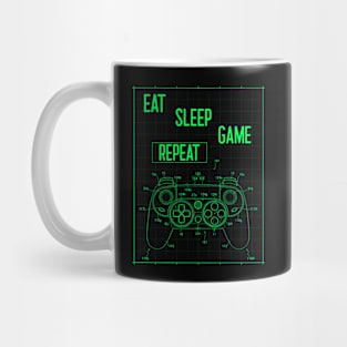 Gamer - Eat, Sleep, Game, Repeat Mug